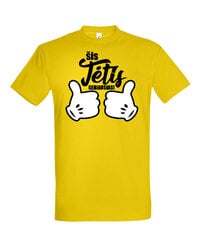 Marškinėliai vyrams Šis tėtis geriausias, geltoni цена и информация | Мужские футболки | pigu.lt