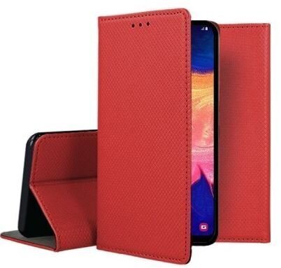 Mocco Smart Magnet Book Case, skirtas Samsung Galaxy Note 20 5G, raudonas цена и информация | Telefono dėklai | pigu.lt