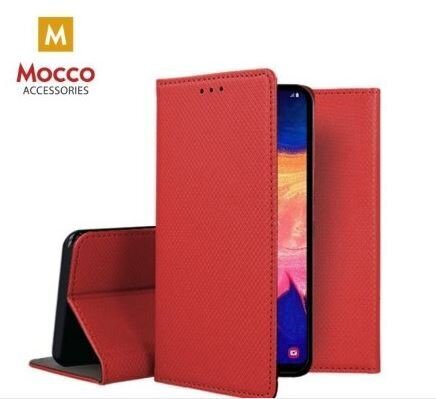 Mocco Smart Magnet Book Case, skirtas Samsung Galaxy Note 20 5G, raudonas цена и информация | Telefono dėklai | pigu.lt