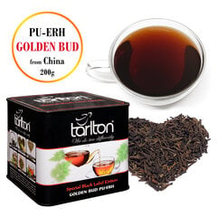 GOLDEN BUD PU-ERH (Shy), Auksiniai pumpurai pu-erh (puer) arbata, Tarlton, 200g kaina ir informacija | Arbata | pigu.lt