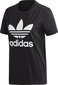 Marškinėliai moterims Adidas Trefoil Tee Bl FM3311, juodi kaina ir informacija | Marškinėliai moterims | pigu.lt