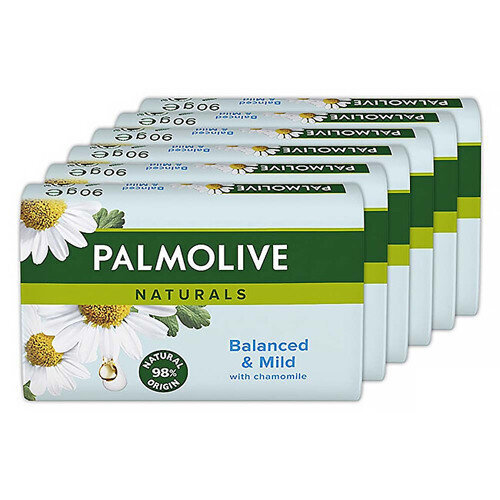 Muilas Palmolive Naturals Balanced and Mild, 6 x 90 g цена и информация | Muilai | pigu.lt