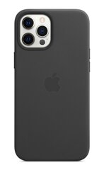 Apple dėklas skirtas iPhone 12 Pro Max Leather Case with MagSafe, Black kaina ir informacija | Telefono dėklai | pigu.lt