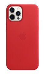 Apple чехол для iPhone 12 Pro Max Leather Case with MagSafe, Red цена и информация | Чехлы для телефонов | pigu.lt