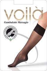 Kojinės iki kelių su masažuojančiu medvilniniu padu moterims Foot Massagio Voila kaina ir informacija | Moteriškos kojinės | pigu.lt