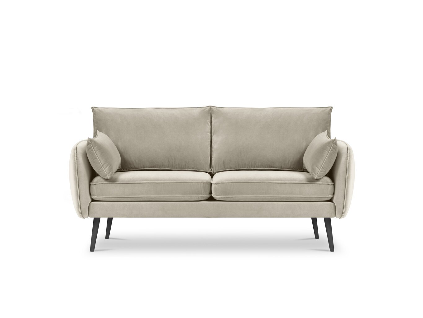 Dvivietė sofa Kooko Home Lento, smėlio spalvos цена и информация | Sofos | pigu.lt