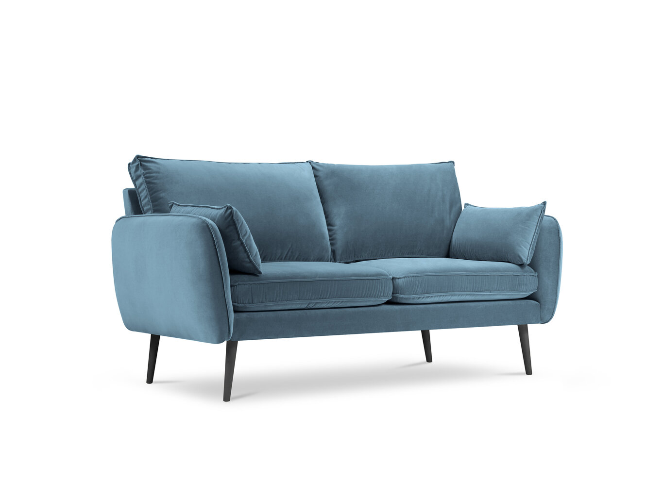 Dvivietė sofa Kooko Home Lento, šviesiai mėlyna цена и информация | Sofos | pigu.lt