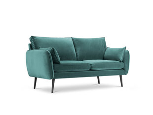 Dvivietė sofa Kooko Home Lento, žalia/juoda kaina ir informacija | Sofos | pigu.lt