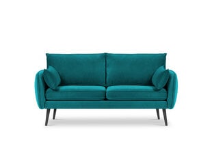 Двухместный диван Kooko Home Lento, синий/черный цена и информация | Диваны | pigu.lt