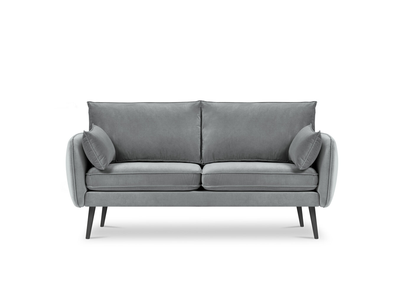 Dvivietė sofa Kooko Home Lento, pilka kaina ir informacija | Sofos | pigu.lt