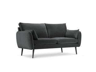 Dvivietė sofa Kooko Home Lento, tamsiai pilka kaina ir informacija | Sofos | pigu.lt