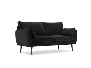 Dvivietė sofa Kooko Home Lento, juoda kaina ir informacija | Sofos | pigu.lt