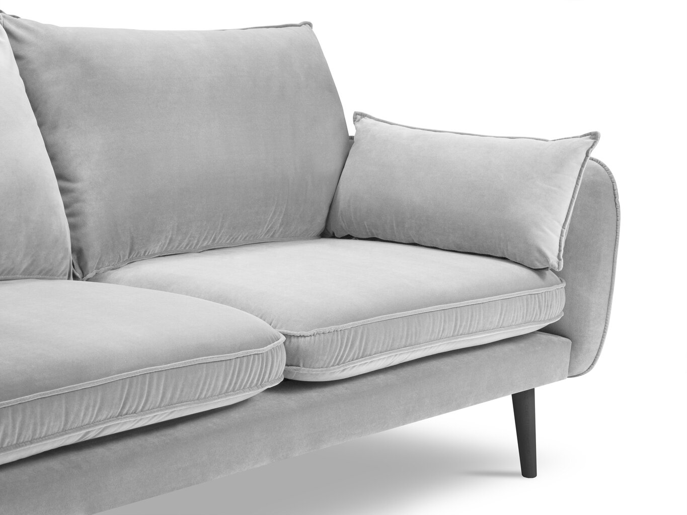 Trivietė sofa Kooko Home Lento, šviesiai pilka kaina ir informacija | Sofos | pigu.lt