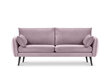 Trivietė sofa Kooko Home Lento, rožinė kaina ir informacija | Sofos | pigu.lt