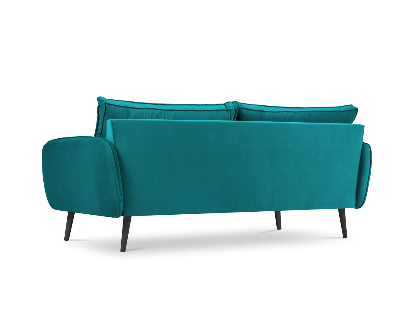Trivietė sofa Kooko Home Lento, mėlyna/juoda kaina ir informacija | Sofos | pigu.lt