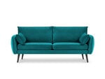 Trivietė sofa Kooko Home Lento, mėlyna/juoda