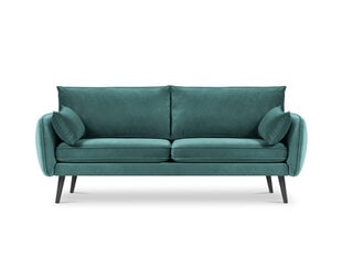 Keturvietė sofa Kooko Home Lento, žalia/juoda kaina ir informacija | Sofos | pigu.lt