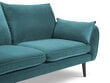 Keturvietė sofa Kooko Home Lento, mėlyna/juoda kaina ir informacija | Sofos | pigu.lt