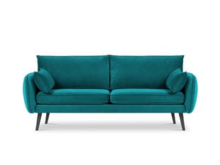 Keturvietė sofa Kooko Home Lento, mėlyna/juoda kaina ir informacija | Sofos | pigu.lt