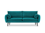 Keturvietė sofa Kooko Home Lento, mėlyna/juoda