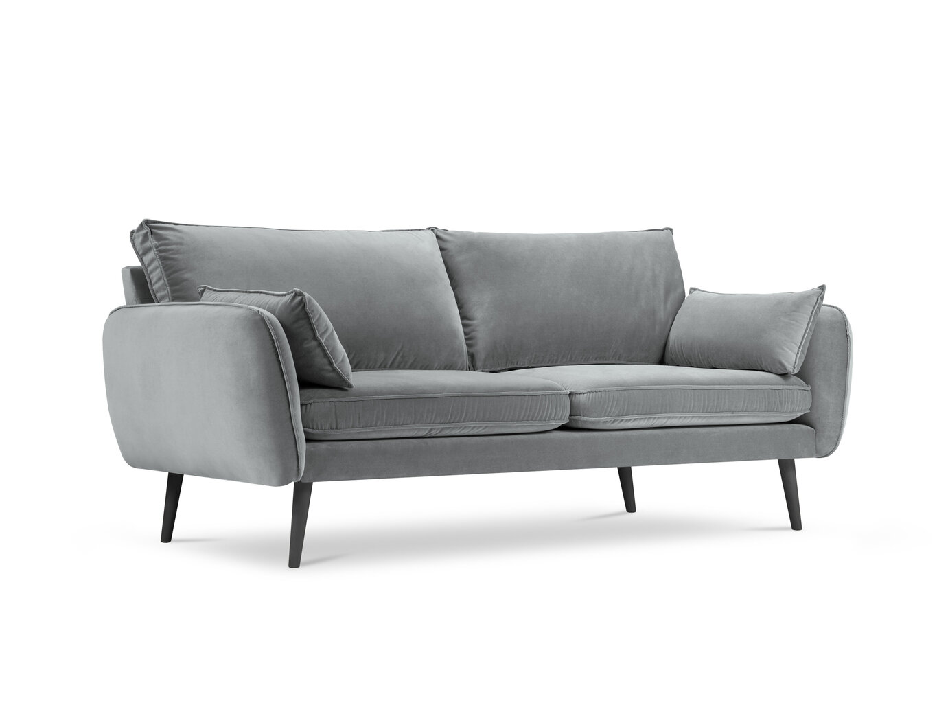 Keturvietė sofa Kooko Home Lento, pilka kaina ir informacija | Sofos | pigu.lt