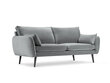 Keturvietė sofa Kooko Home Lento, pilka kaina ir informacija | Sofos | pigu.lt