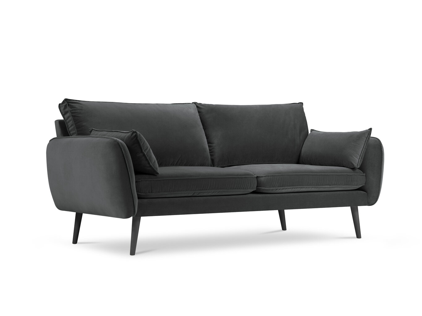 Keturvietė sofa Kooko Home Lento, tamsiai pilka kaina ir informacija | Sofos | pigu.lt