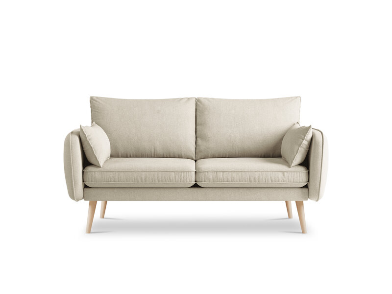 Dvivietė sofa Kooko Home Lento, smėlio spalvos/ruda kaina | pigu.lt