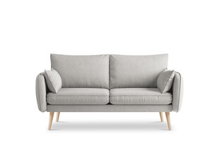 Dvivietė sofa Kooko Home Lento, šviesiai pilka/ruda kaina ir informacija | Sofos | pigu.lt