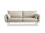 Trivietė sofa Kooko Home Lento, smėlio spalvos/ruda