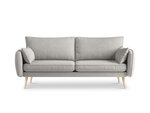 Trivietė sofa Kooko Home Lento, šviesiai pilka/ruda