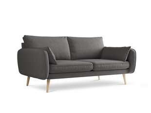 Trivietė sofa Kooko Home Lento, tamsiai pilka/ruda kaina ir informacija | Sofos | pigu.lt