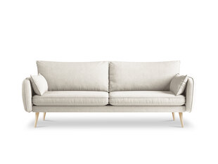 Keturvietė sofa Kooko Home Lento, šviesios smėlio spalvos/ruda kaina ir informacija | Sofos | pigu.lt