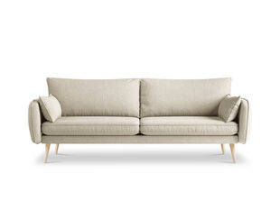 Keturvietė sofa Kooko Home Lento, smėlio spalvos/ruda kaina ir informacija | Sofos | pigu.lt