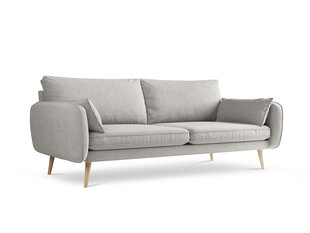 Keturvietė sofa Kooko Home Lento, šviesiai pilka/ruda kaina ir informacija | Sofos | pigu.lt