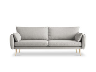 Keturvietė sofa Kooko Home Lento, šviesiai pilka/ruda kaina ir informacija | Sofos | pigu.lt