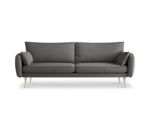 Keturvietė sofa Kooko Home Lento, tamsiai pilka/ruda kaina ir informacija | Sofos | pigu.lt