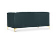 Dvivietė sofa Kooko Home Tutti, žalia/auksinės spalvos kaina ir informacija | Sofos | pigu.lt
