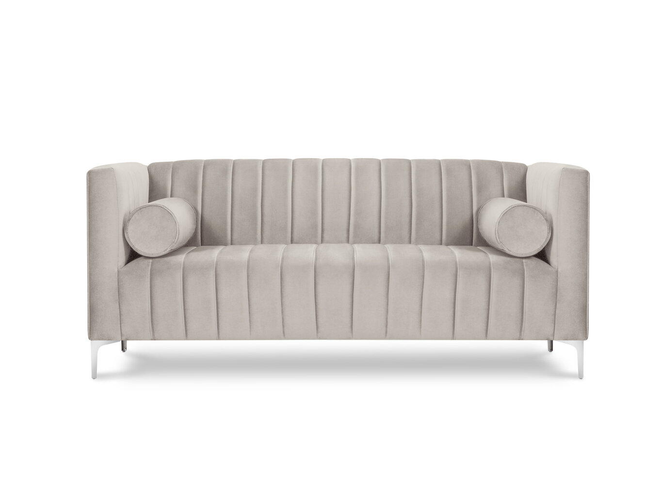 Dvivietė sofa Kooko Home Tutti, smėlio spalvos kaina ir informacija | Sofos | pigu.lt