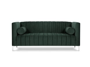 Dvivietė sofa Kooko Home Tutti, tamsiai žalia kaina ir informacija | Sofos | pigu.lt