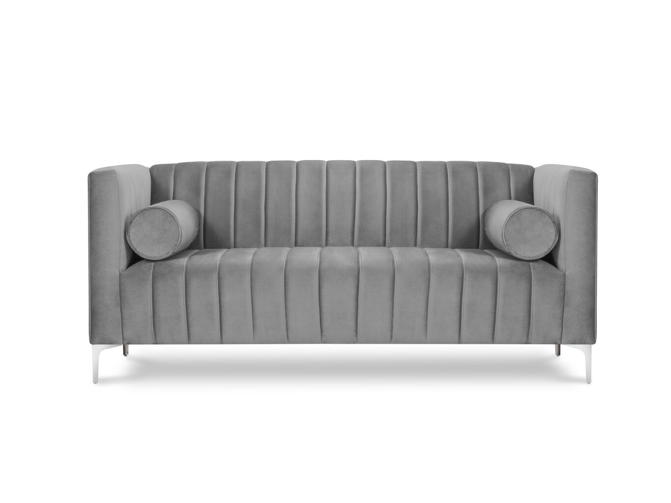 Dvivietė sofa Kooko Home Tutti, pilka kaina ir informacija | Sofos | pigu.lt