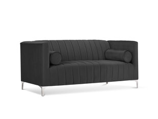 Dvivietė sofa Kooko Home Tutti, tamsiai pilka kaina ir informacija | Sofos | pigu.lt