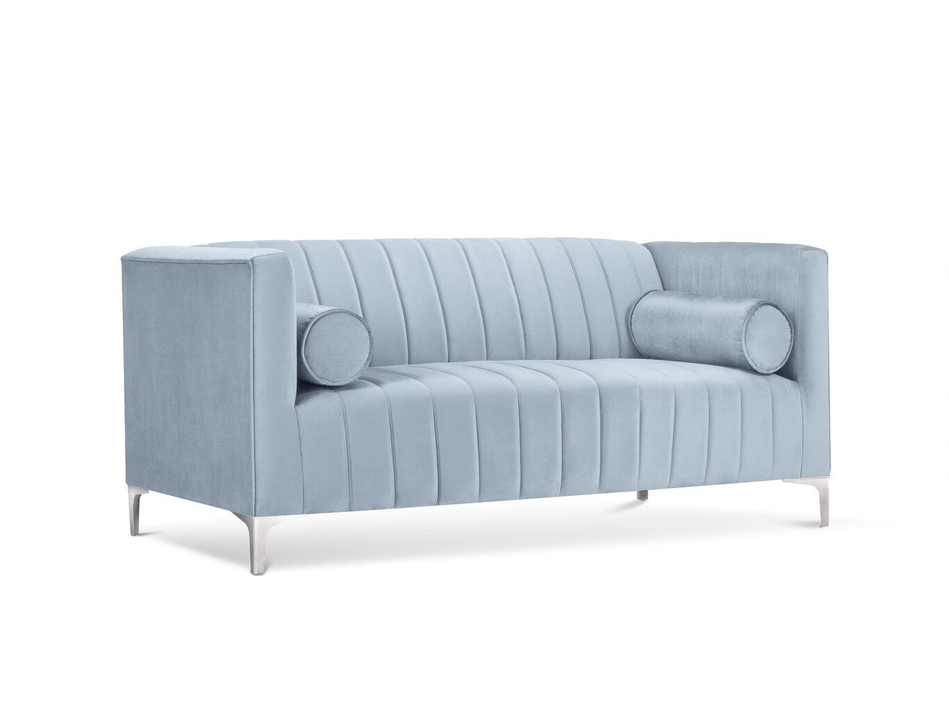 Dvivietė sofa Kooko Home Tutti, šviesiai mėlyna цена и информация | Sofos | pigu.lt