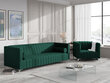 Sofa Kooko Home Tutti, tamsiai žalia kaina ir informacija | Sofos | pigu.lt
