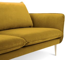 Двухместный диван Cosmopolitan Design Florence, желтый цена и информация | Диваны | pigu.lt