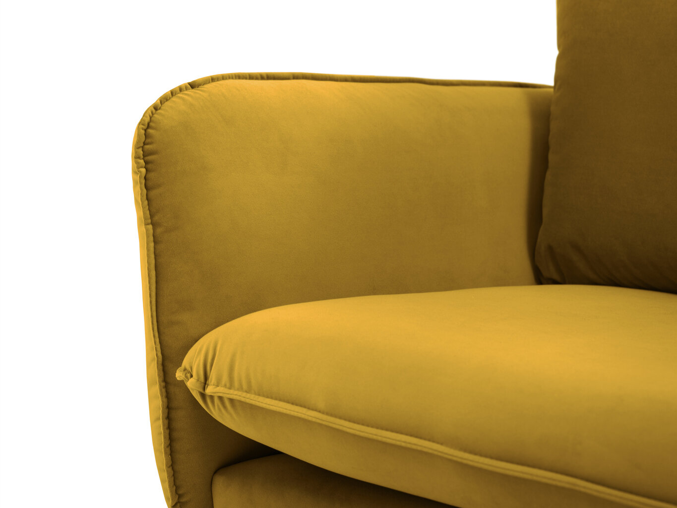 Dvivietė sofa Cosmopolitan Design Vienna, geltona kaina ir informacija | Sofos | pigu.lt
