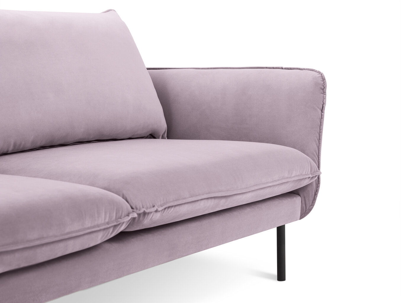 Trivietė sofa Cosmopolitan Design Vienna, rožinė kaina ir informacija | Sofos | pigu.lt