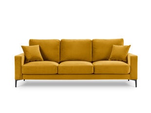 Trivietė sofa Kooko Home Harmony, geltona kaina ir informacija | Sofos | pigu.lt