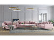 Dvivietė sofa Kooko Home Harmony, rožinė цена и информация | Sofos | pigu.lt