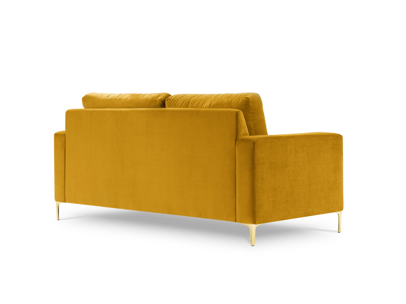 Dvivietė sofa Kooko Home Poeme, geltona kaina ir informacija | Sofos | pigu.lt